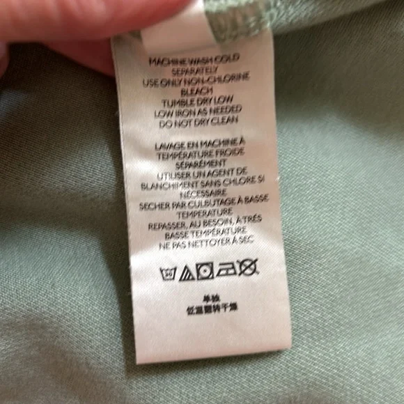 Free People Jordan Slouchy Jacket in washed military green. - Picture 13 of 13